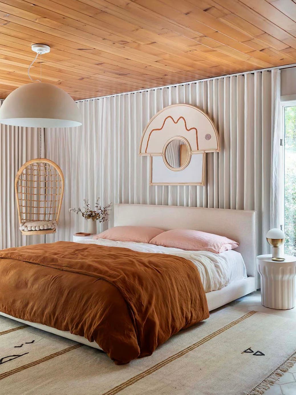 orange comforter