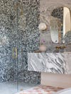 terrazzo shower tile