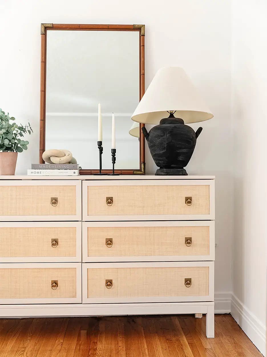 raffia dresser
