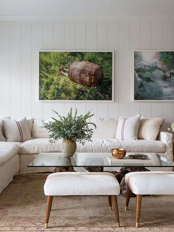 Large sectional sofa in a living room