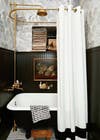 Small Bathroom Decor Ideas: built-in storage space