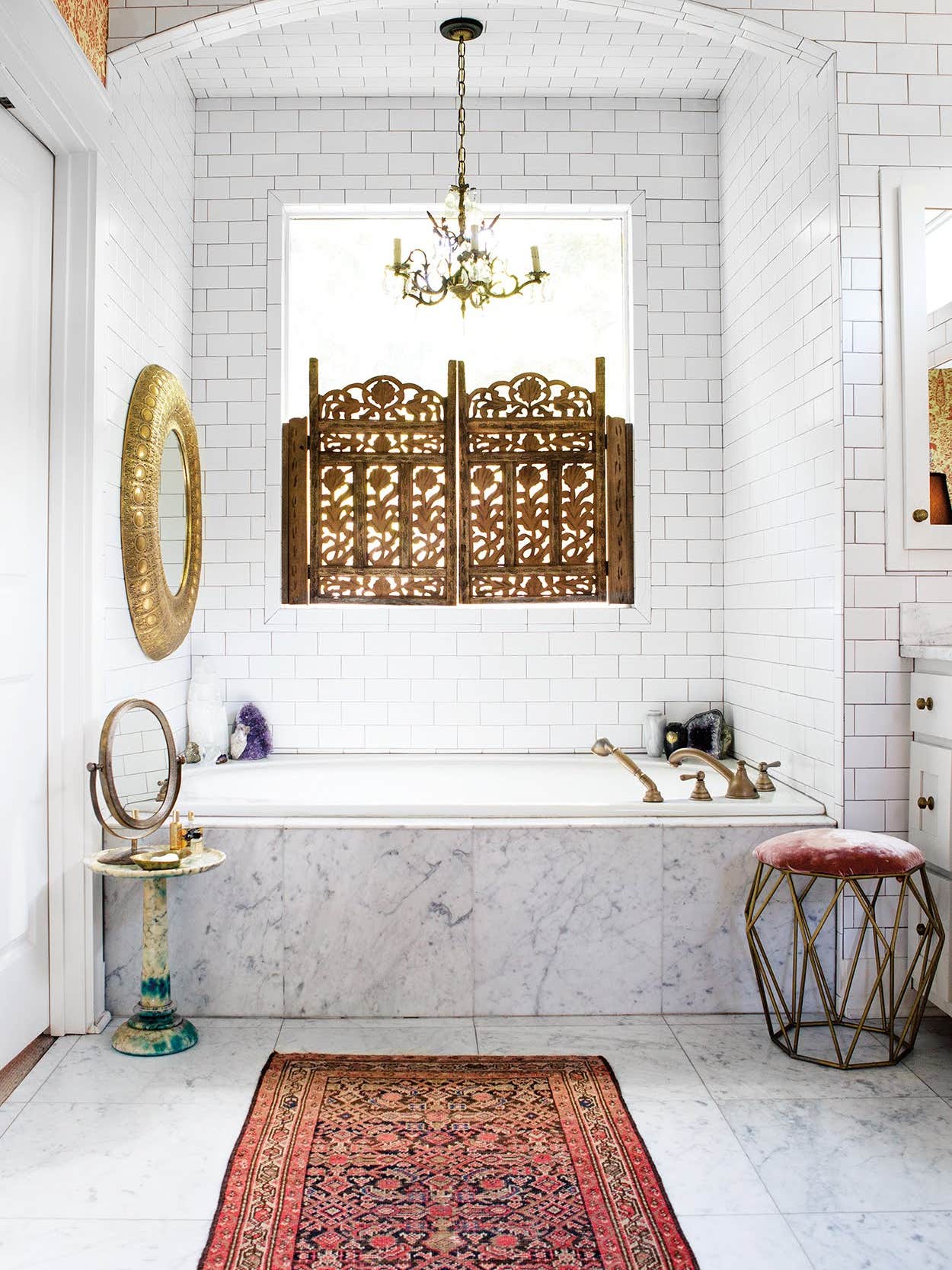 marble bathtub