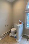 toilet with pony wall
