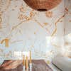 bear mural dining nook