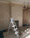 ladder in construction zone