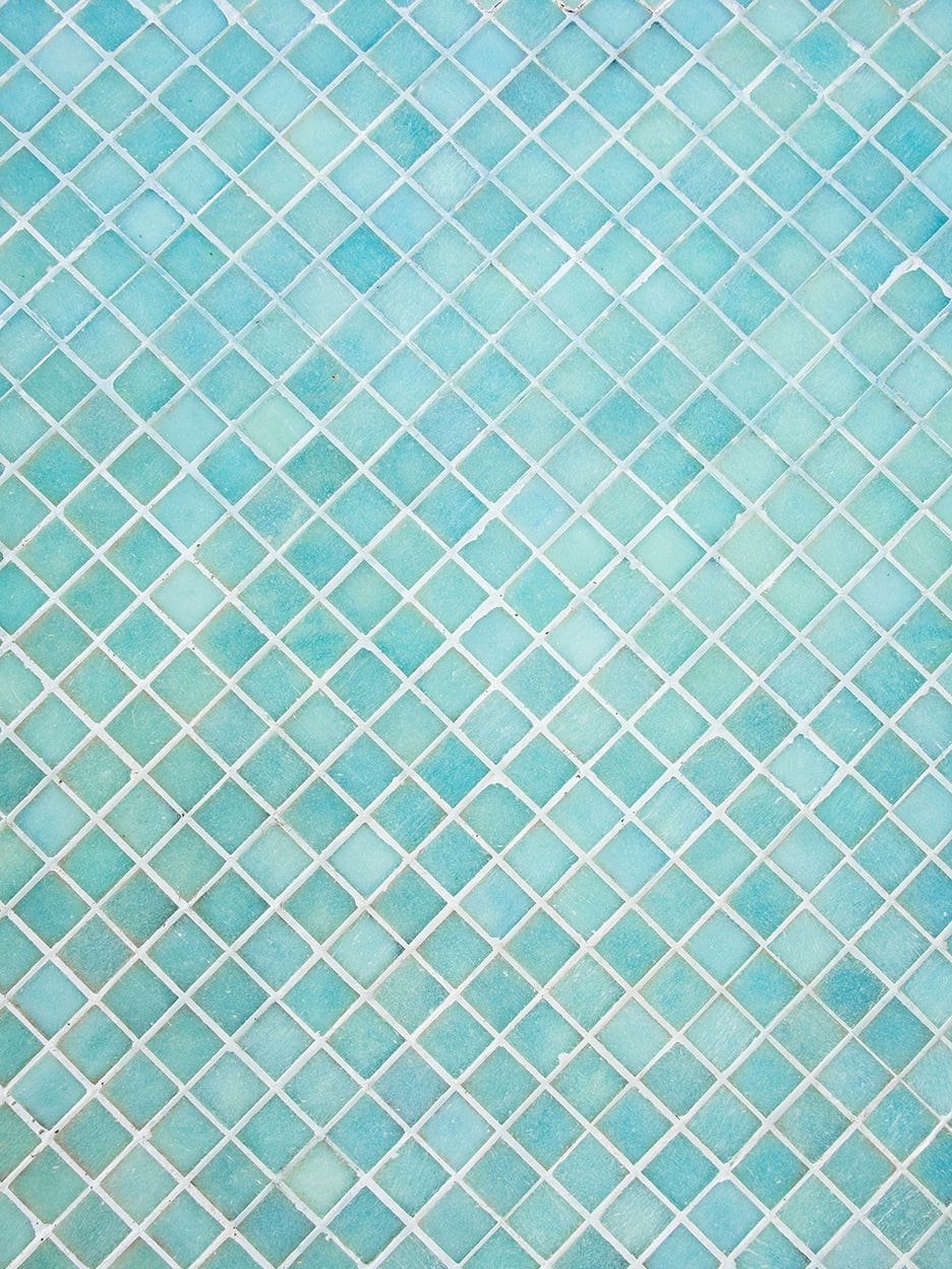 blue bathroom tile