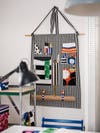 Wall organizer made from fabric