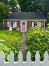 Front of house wildflower garden growing halfway