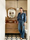 woman in bathroom