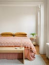 orange bedding