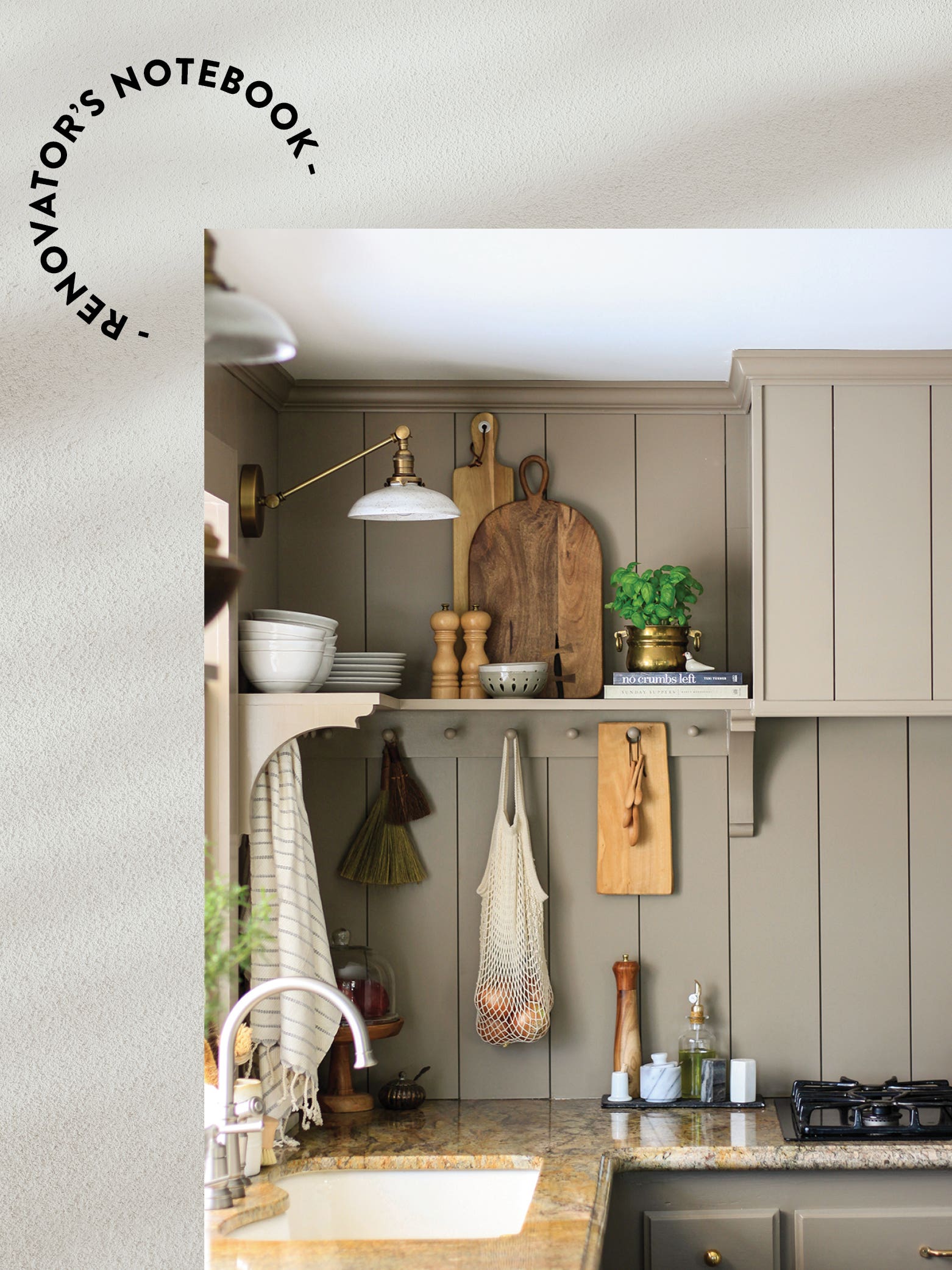 kitchen photo on gray background