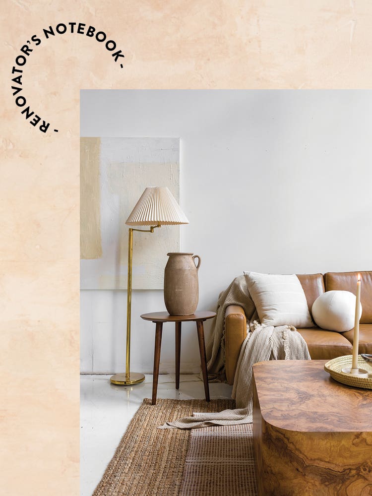 living room on designed background