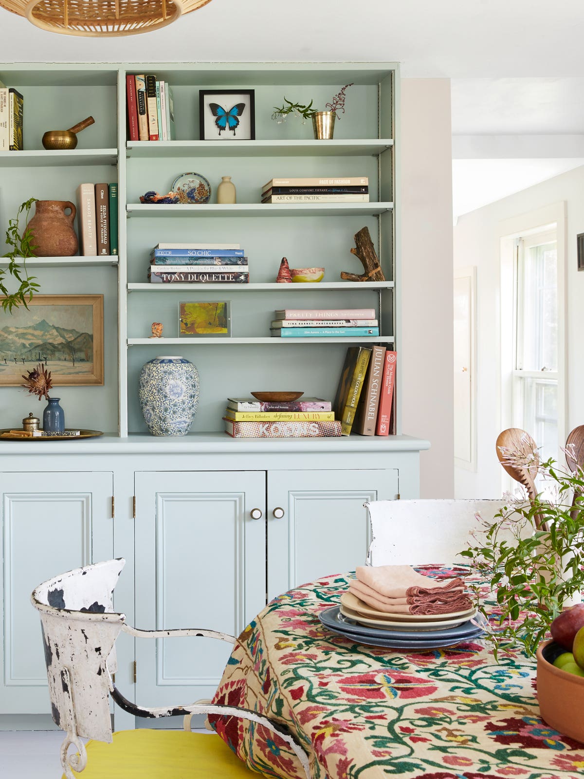 Pink Walls, Green Built-Ins: Inside a Hudson Valley Cottage Beaming With Color