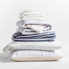 Comfy Tee Light Grey and Beige Organic Cotton Jersey Kids Bedding Bundle Set