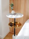 marble side table